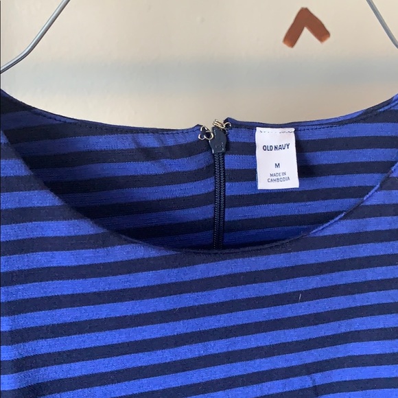 Medium blue striped old navy dress - Picture 2 of 3